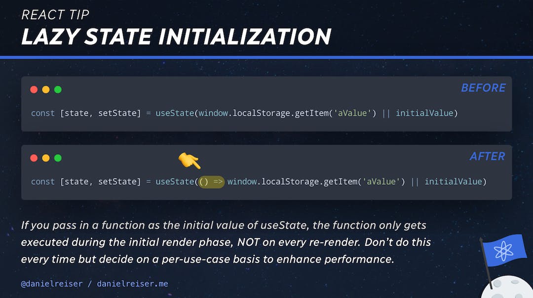 React Tips – Lazy State Initialization